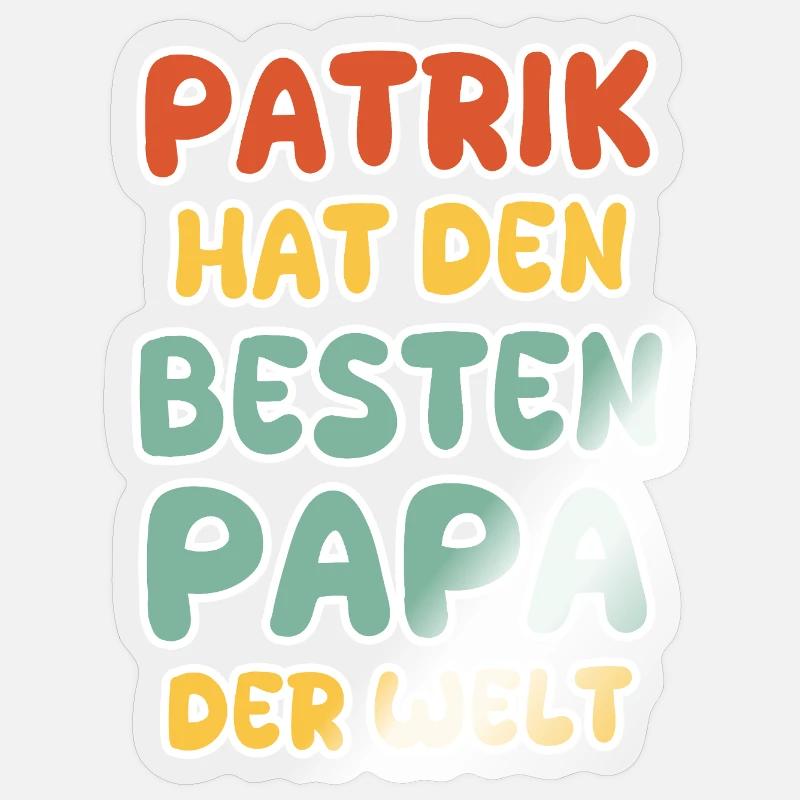 Patrick - Sticker size S (10 x 10 cm) - transparent glossy