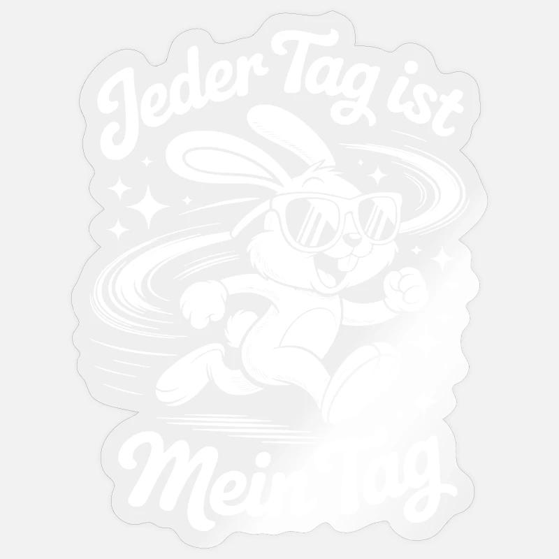 Chaque jour est mon jour - Sticker taille S (10 x 10 cm) - brillant transparent