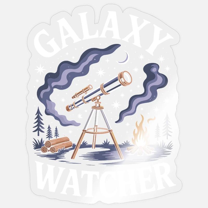 Galaxy Watcher Sticker size S (10 x 10 cm)