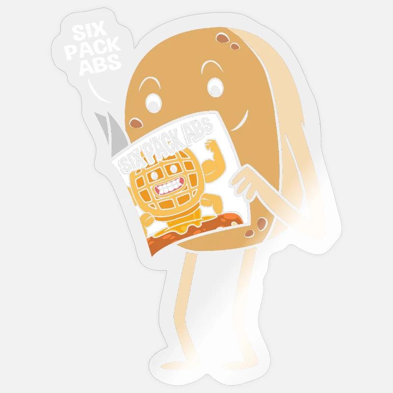 pancake - Sticker size S (10 x 10 cm) - transparent glossy