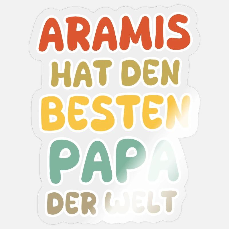 Dire Aramis - Sticker taille S (10 x 10 cm) - brillant transparent