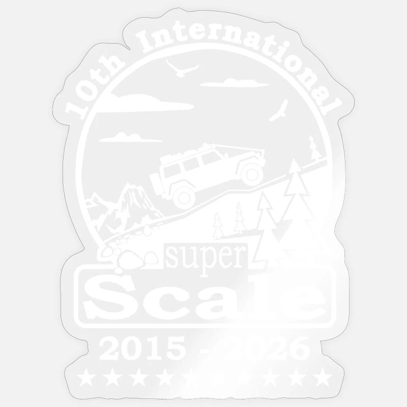 Logo 2026 white - Sticker size S (10 x 10 cm) - transparent glossy
