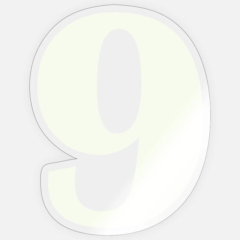 9 - Sticker taille S (10 x 10 cm) - brillant transparent