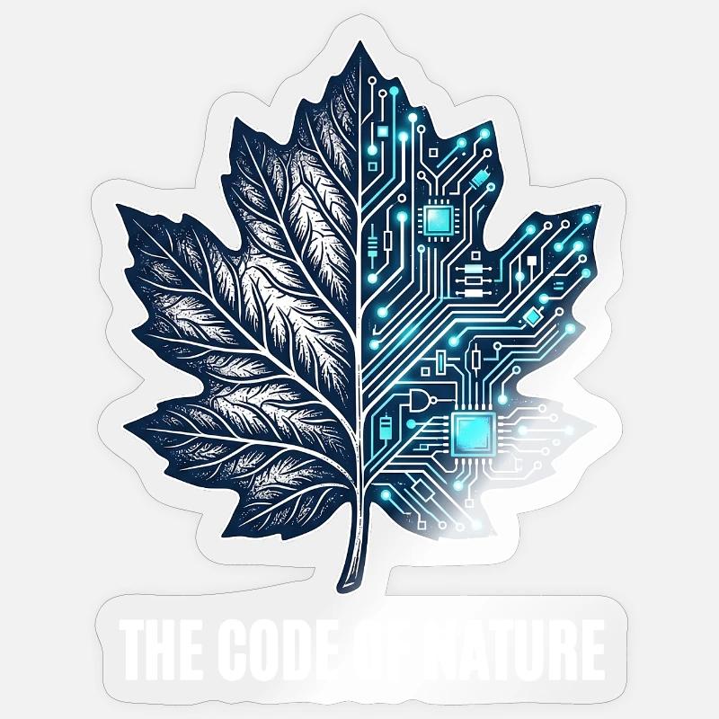 The Code Of Nature - Sticker Größe S (10 x 10 cm) - Transparent glänzend
