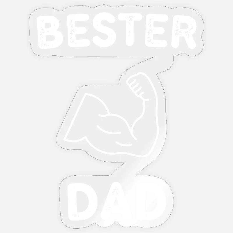 Bester Dad Sticker Größe S (10 x 10 cm)