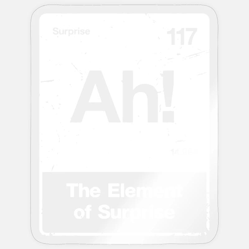 Ah ! Surprise d’éléments - Sticker taille S (10 x 10 cm) - brillant transparent