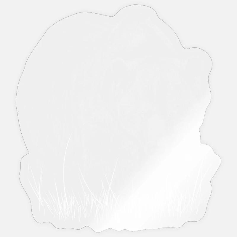 Bear - Sticker size S (10 x 10 cm) - transparent glossy