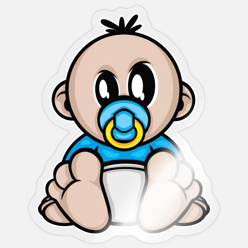 bébé, grossesse Sticker taille S (10 x 10 cm)