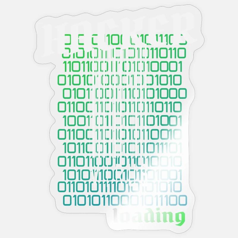 Anonymous, hacker - Sticker size S (10 x 10 cm) - transparent glossy