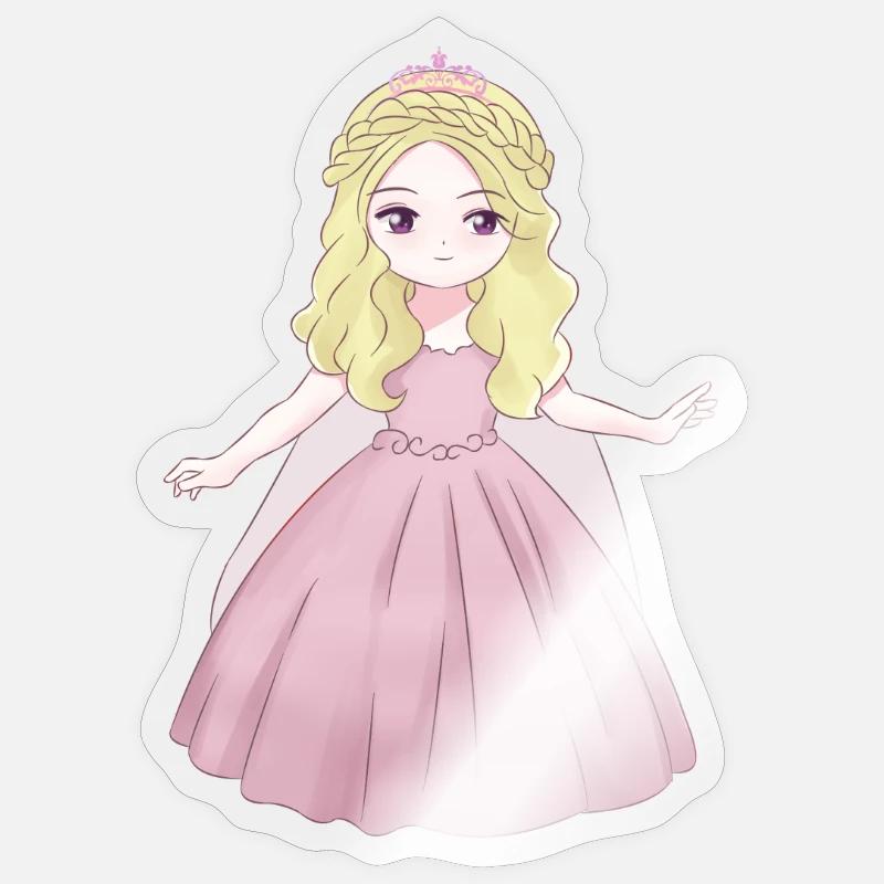 Princesse Sticker taille S (10 x 10 cm)