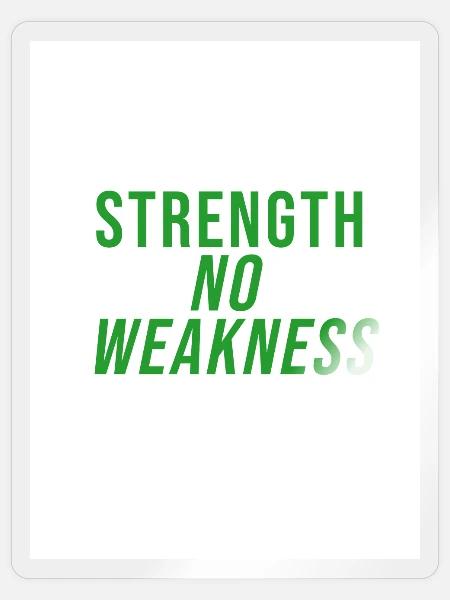Strength Club - Sticker Größe S (10 x 10 cm) - Transparent glänzend