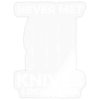 Knife Making Messermacher Design - Sticker Größe S (10 x 10 cm) - Transparent glänzend - Vorne