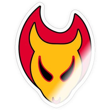 Firekuroeil - Sticker size S (10 x 10 cm) - transparent glossy - Front
