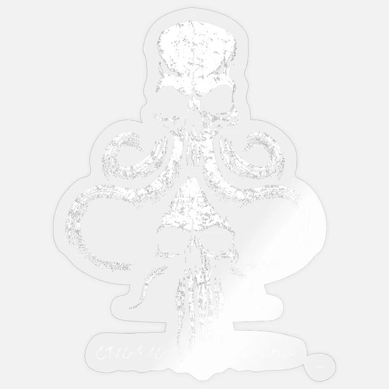 Skulls & Tentacles Sticker taille S (10 x 10 cm)