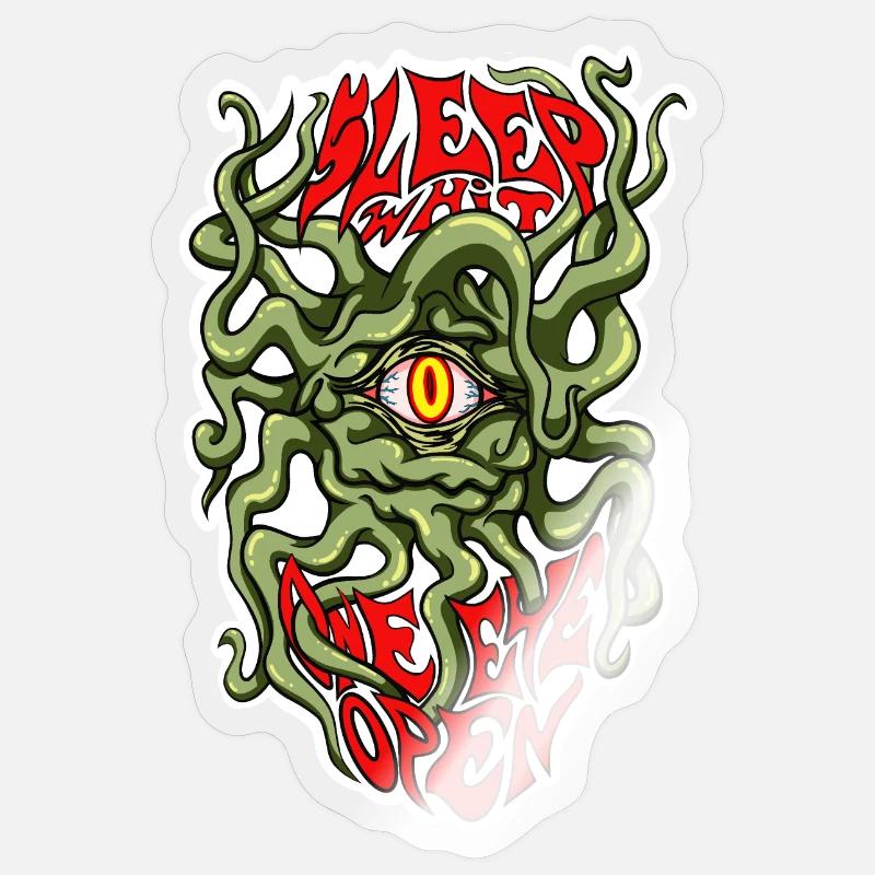 Sleep - Sticker size S (10 x 10 cm) - transparent glossy