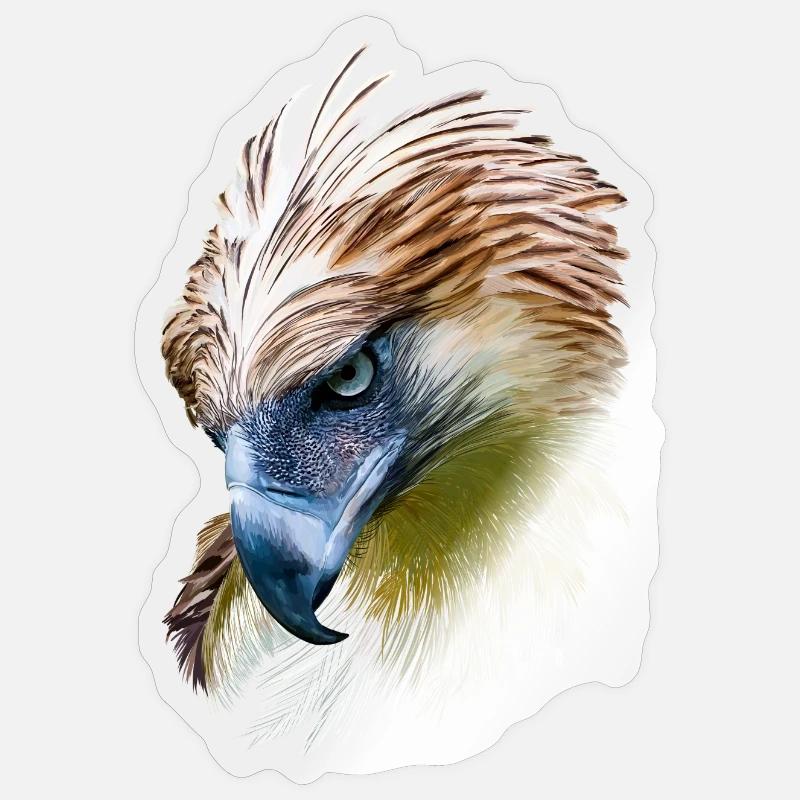 Aigle - Sticker taille S (10 x 10 cm) - brillant transparent