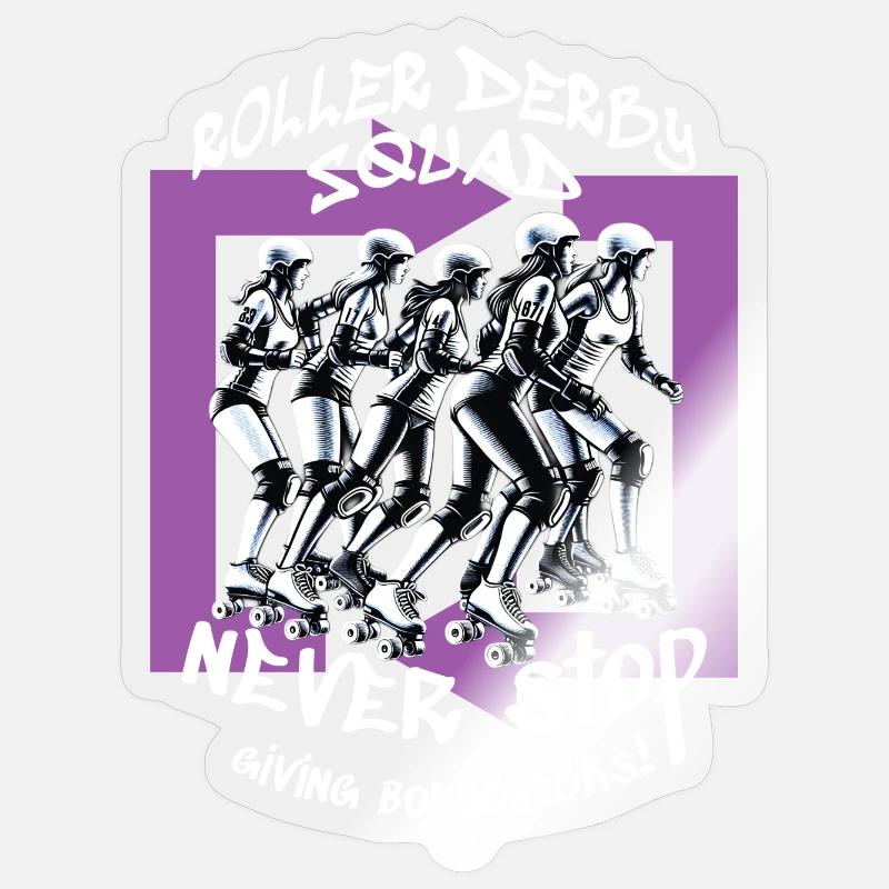 Équipe de roller derby Sticker taille S (10 x 10 cm)