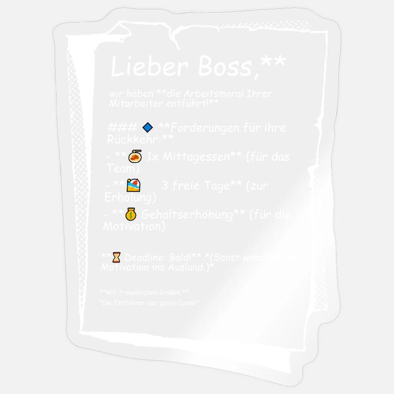 Work ethic Sticker size S (10 x 10 cm)