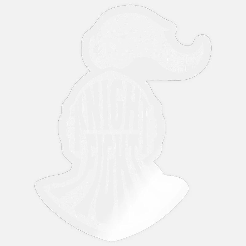 Casque de chevalier chevalier - Sticker taille S (10 x 10 cm) - brillant transparent