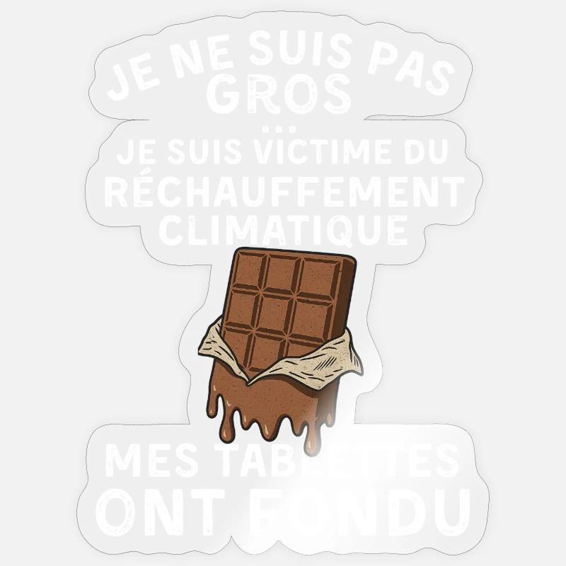 I'm Not Fat - lustige Mann Geschenkidee - Sticker Größe S (10 x 10 cm) - Transparent glänzend