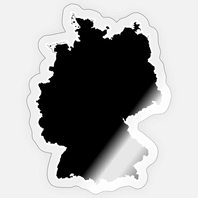 Germany Kontur Design - Sticker size S (10 x 10 cm) - transparent glossy