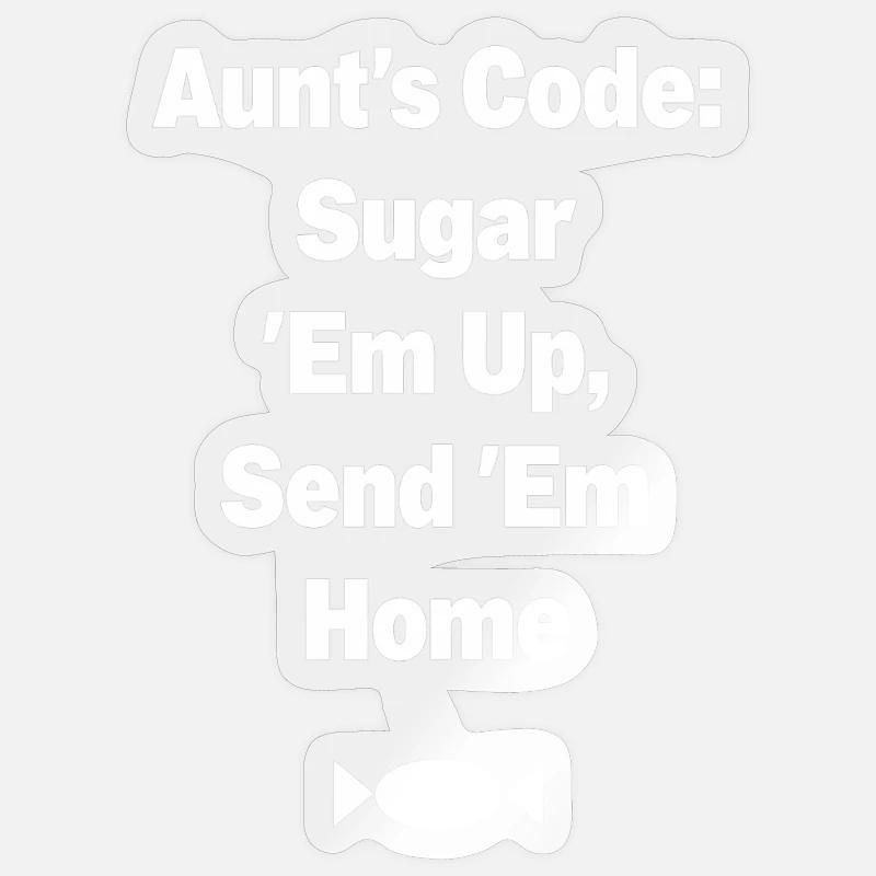 Aunt's Code Sugar Em Up Sticker size S (10 x 10 cm)