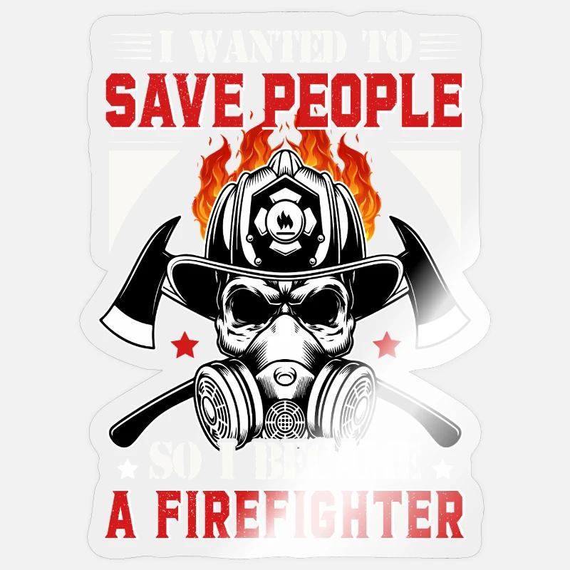 Fire brigade Sticker size S (10 x 10 cm)