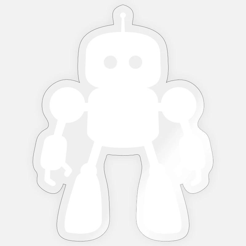 Robots – Intelligence artificielle Conception de science-fiction Sticker taille S (10 x 10 cm)