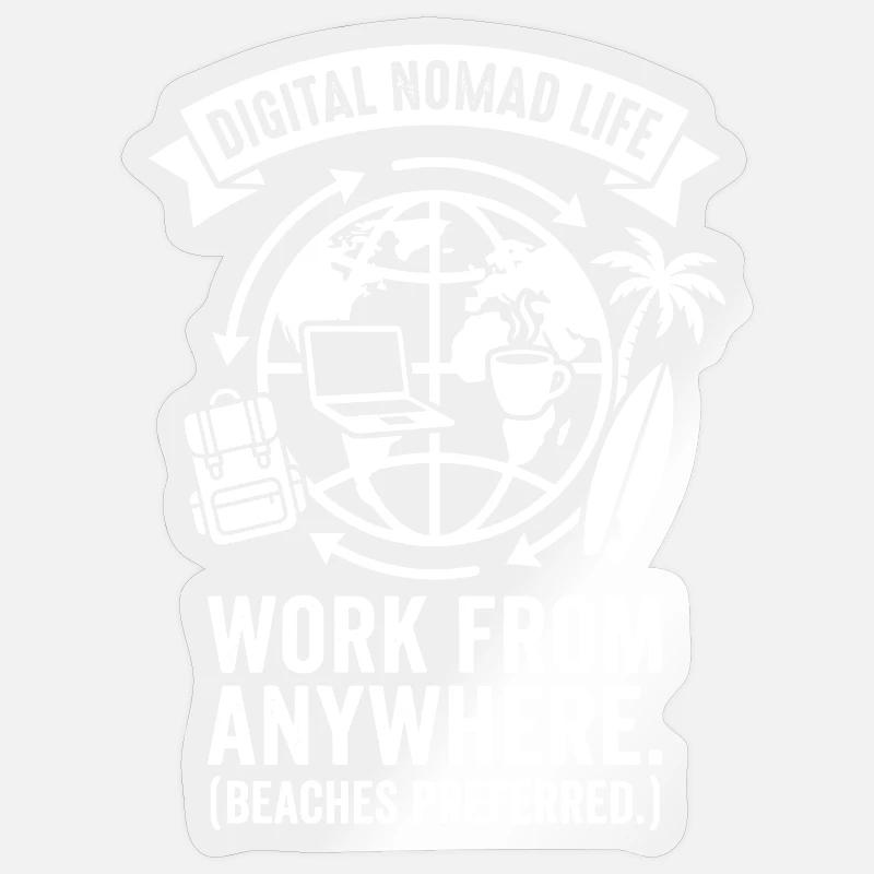 Work Anywhere Sticker size S (10 x 10 cm)