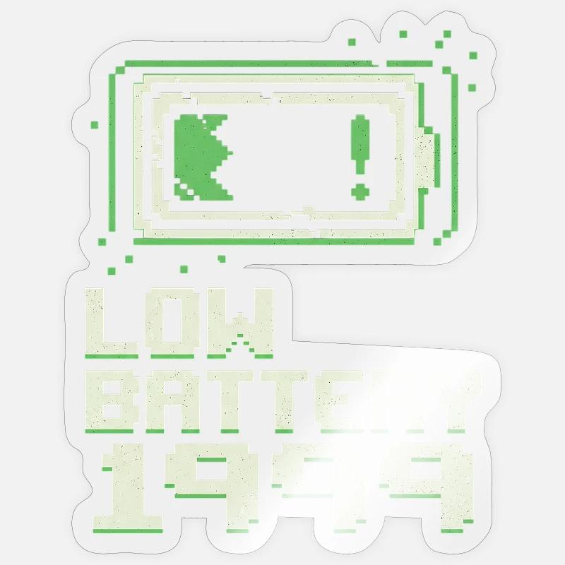 Damals War Es Einfacher - Sticker Größe S (10 x 10 cm) - Transparent glänzend