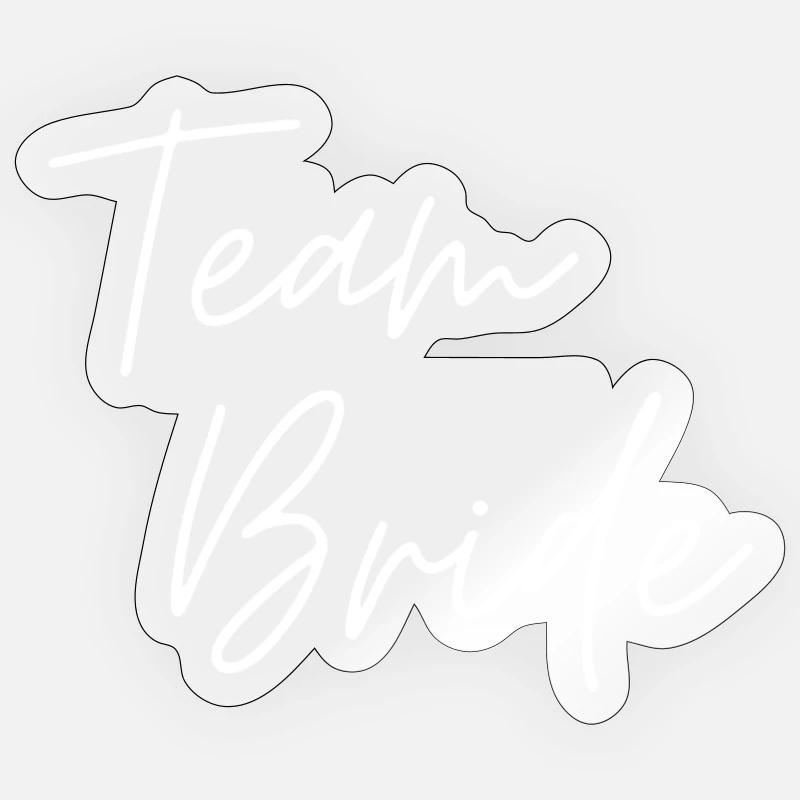 Team Bride Sticker size S (10 x 10 cm)