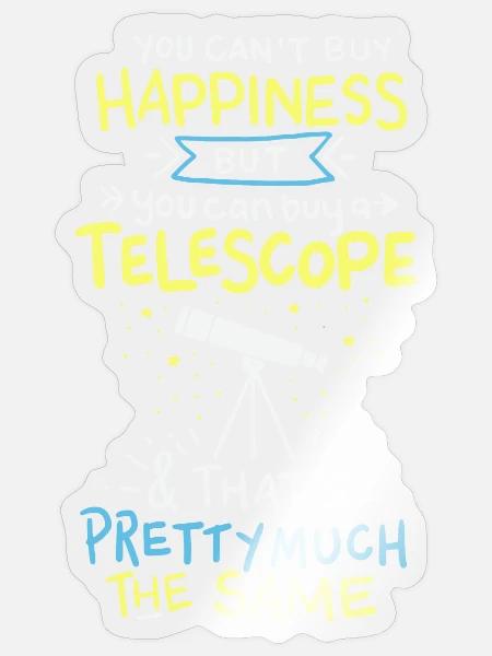 Astronomie - Sticker Größe S (10 x 10 cm) - Transparent glänzend