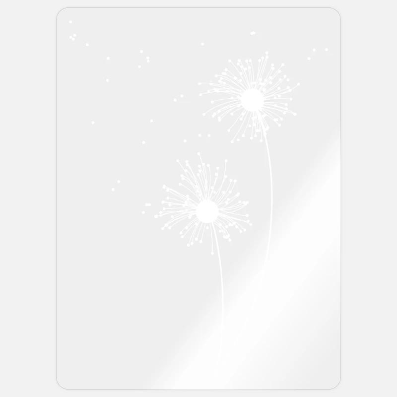 Pusteblume - Sticker Größe S (10 x 10 cm) - Transparent glänzend