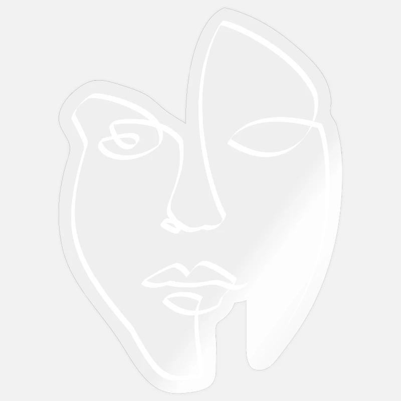 Face Sticker size S (10 x 10 cm)