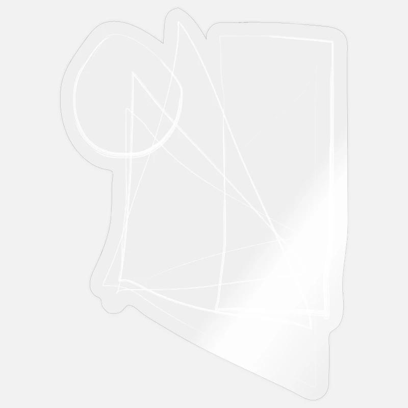 Abstraktes Design: Distortion Sticker Größe S (10 x 10 cm)