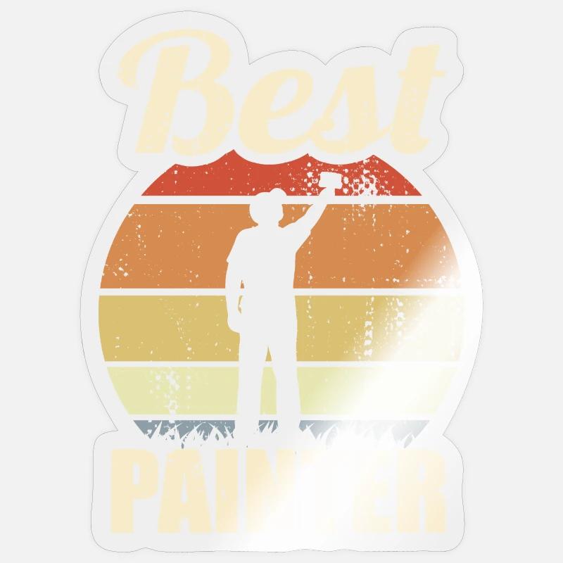 Bester Maler Sticker Größe S (10 x 10 cm)
