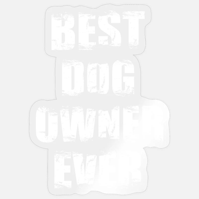 Bester Hundehalter Sticker Größe S (10 x 10 cm)