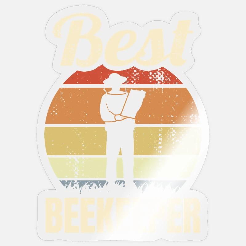 Beekeeper Sticker size S (10 x 10 cm)