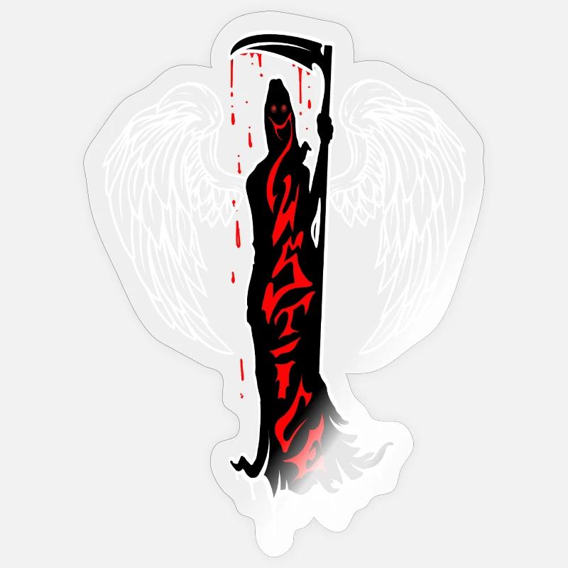 Justice - Sticker taille S (10 x 10 cm) - brillant transparent