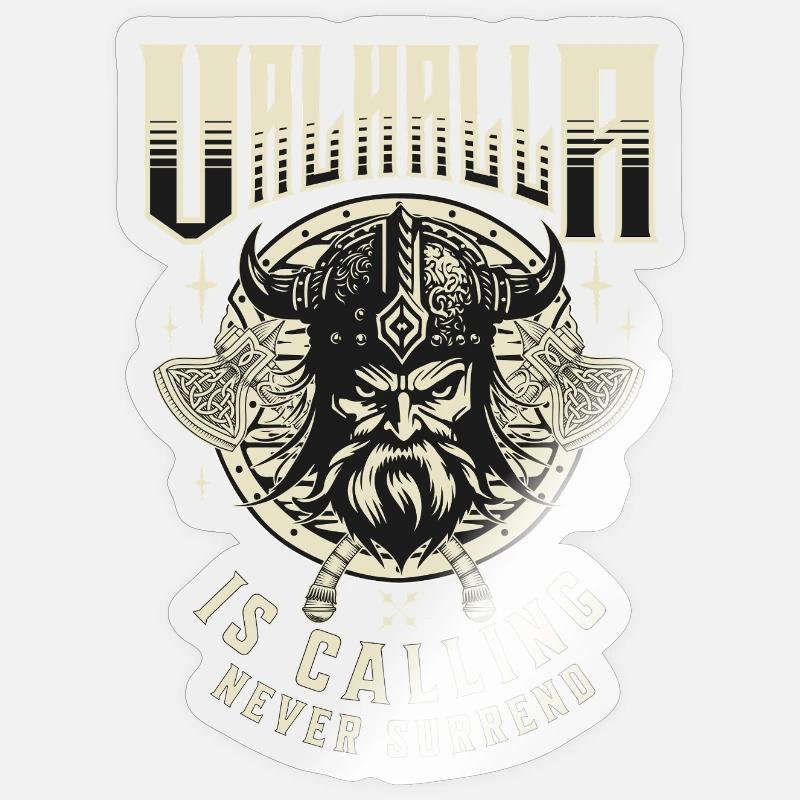 Valhalla is Calling - Sticker Größe S (10 x 10 cm) - Transparent glänzend