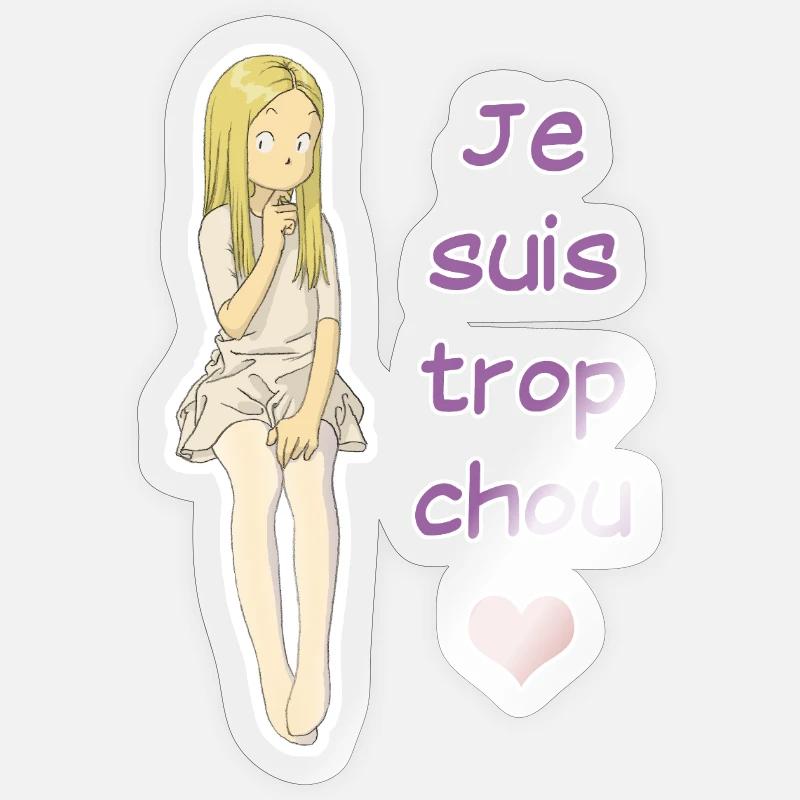Ich bin so süß - Sticker Größe S (10 x 10 cm) - Transparent glänzend