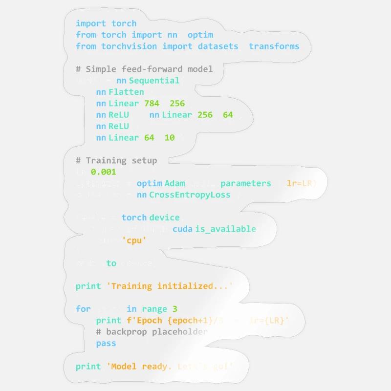 Programmer Humor - Developer Logic and Technology Sticker size S (10 x 10 cm)