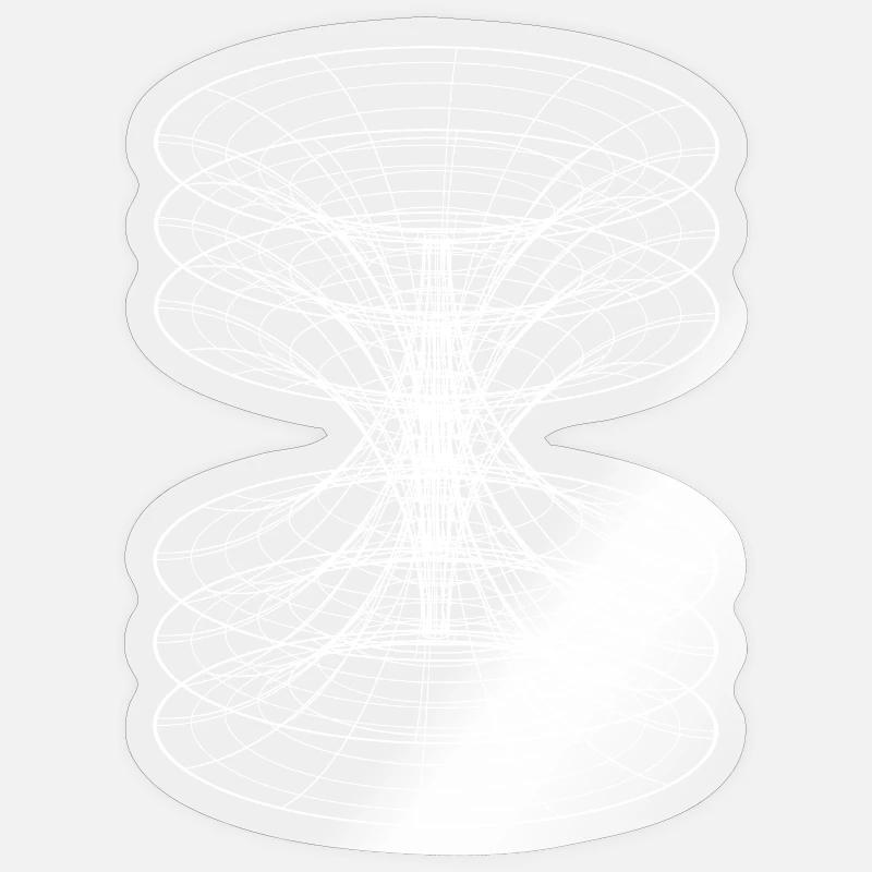 Vortex-Drahtgitter-Konstellation Sticker Größe S (10 x 10 cm)