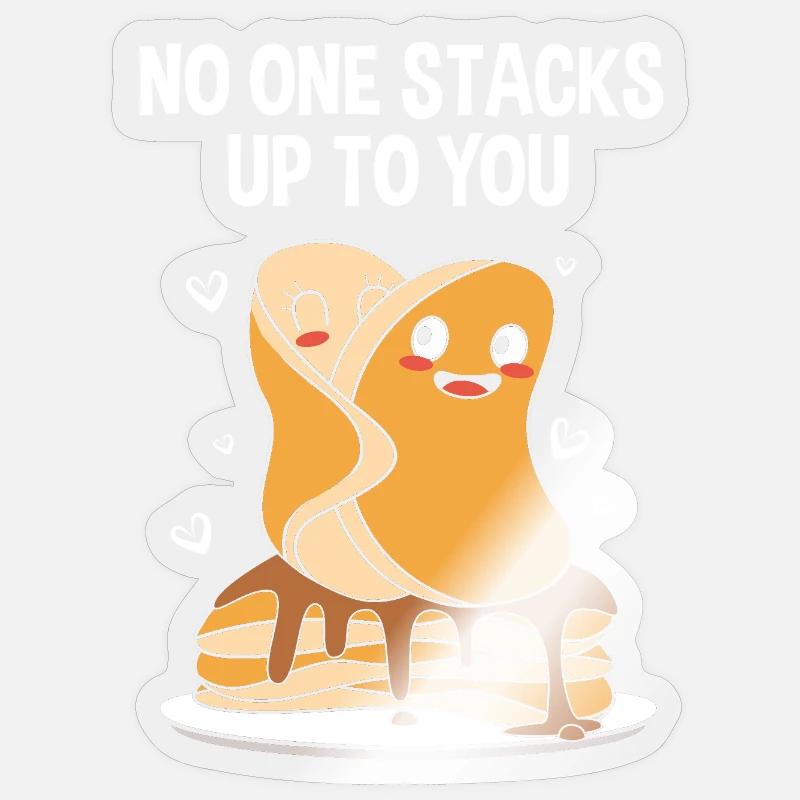 pancake - Sticker size S (10 x 10 cm) - transparent glossy