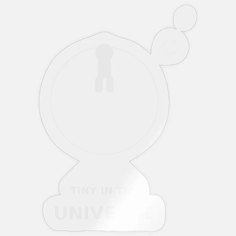 Tiny dans l’Univers - Sticker taille S (10 x 10 cm) - brillant transparent