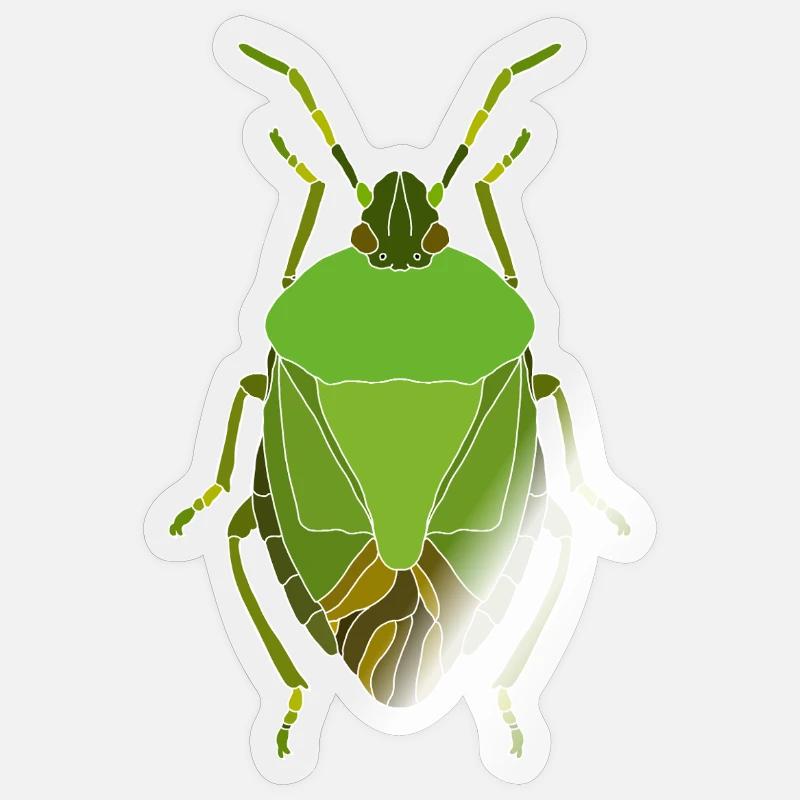 Grand verdage - Sticker taille S (10 x 10 cm) - brillant transparent
