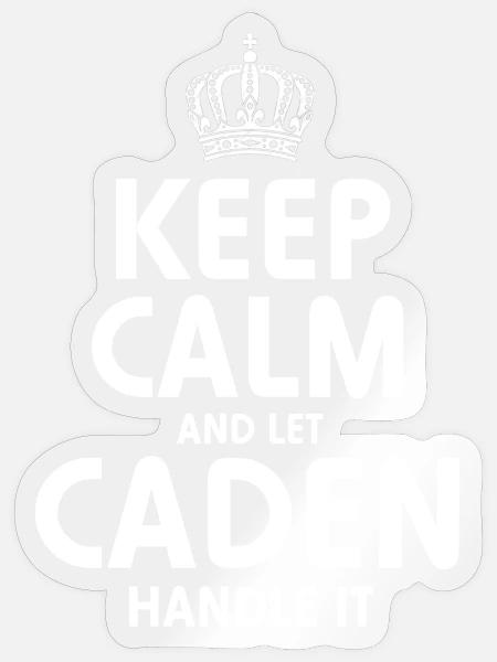 CADEN Handle It - Sticker Größe S (10 x 10 cm) - Transparent glänzend