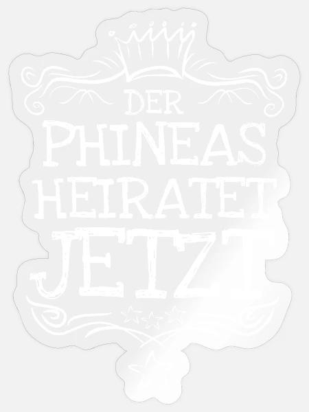 Phineas - Sticker Größe S (10 x 10 cm) - Transparent glänzend