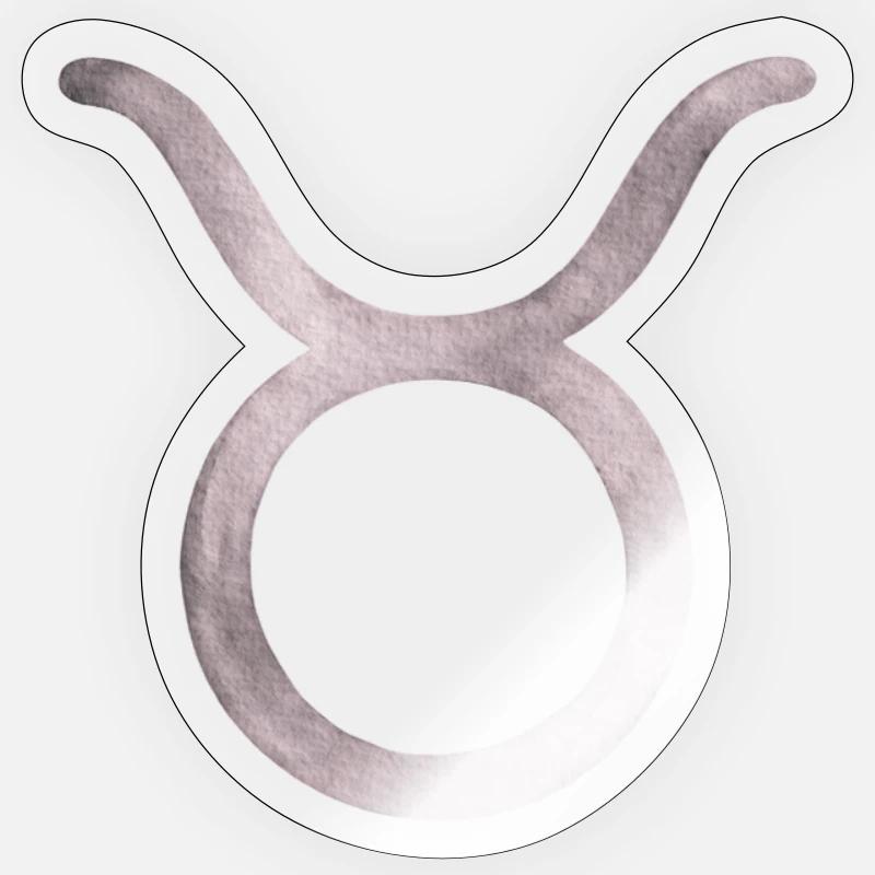 Taurus Silhouette - Sticker size S (10 x 10 cm) - transparent glossy