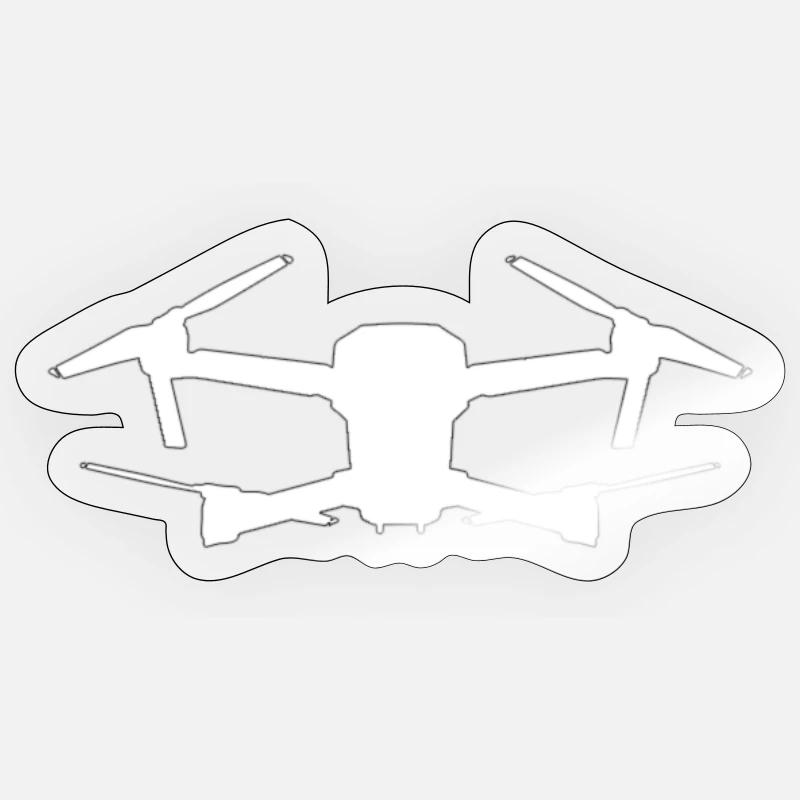 DJI MAVIC PRO DRONE - Sticker size S (10 x 10 cm) - transparent glossy